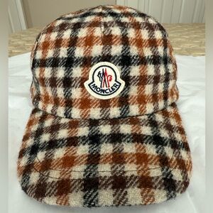 Moncler Houndstooth Wool Cap